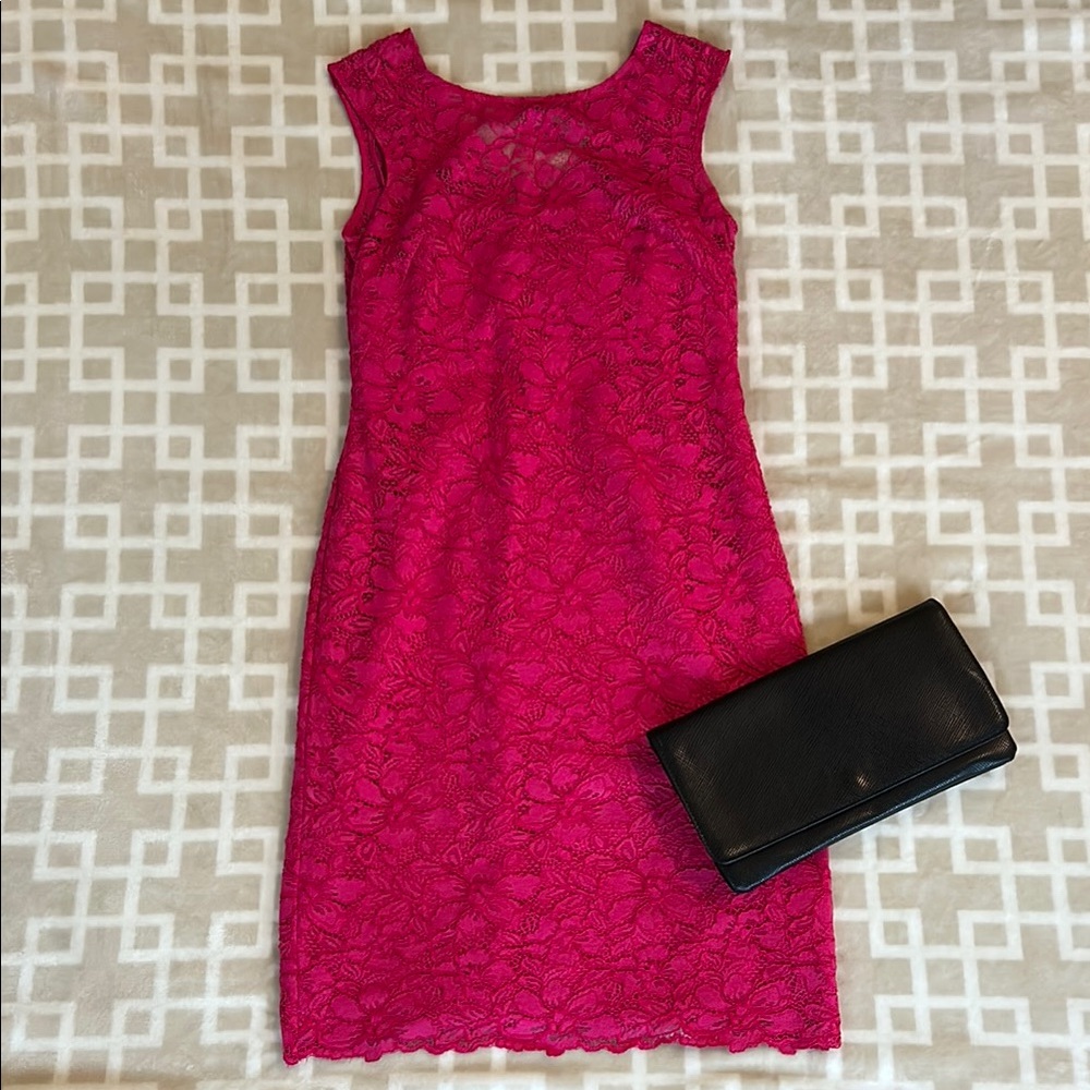Calvin Klein Pink Lace Dress